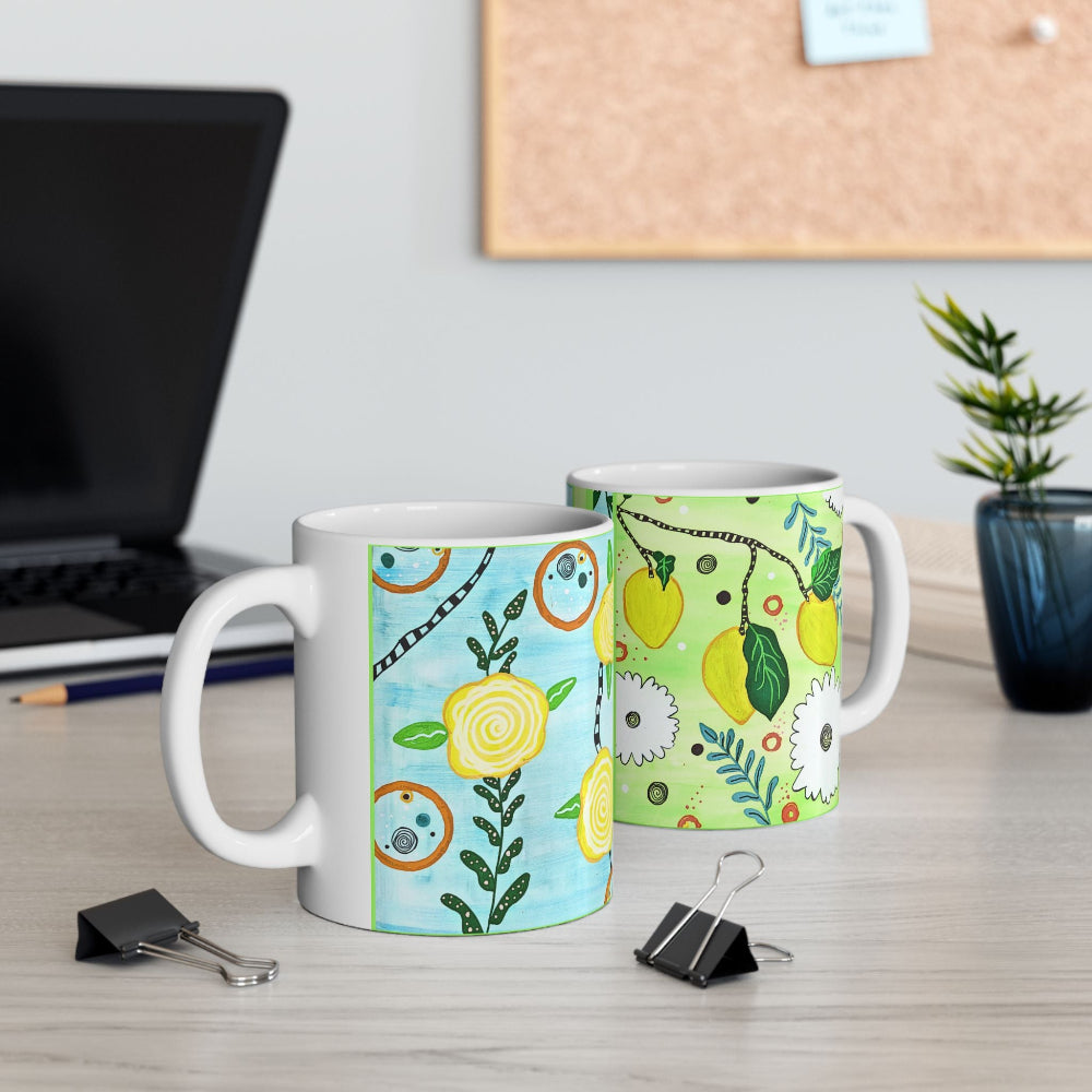 11 oz citrus home mug with handle 